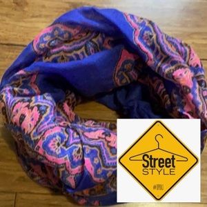 Street Style Purple Lightweight Neck Scarf